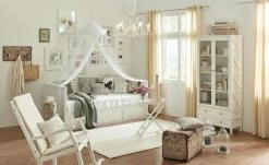 Sitztruhe Haby | Braun / Creme