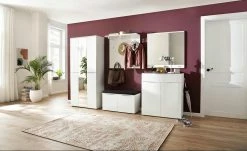 Garderobenbank Vitreo | Weiß 90,2|cm