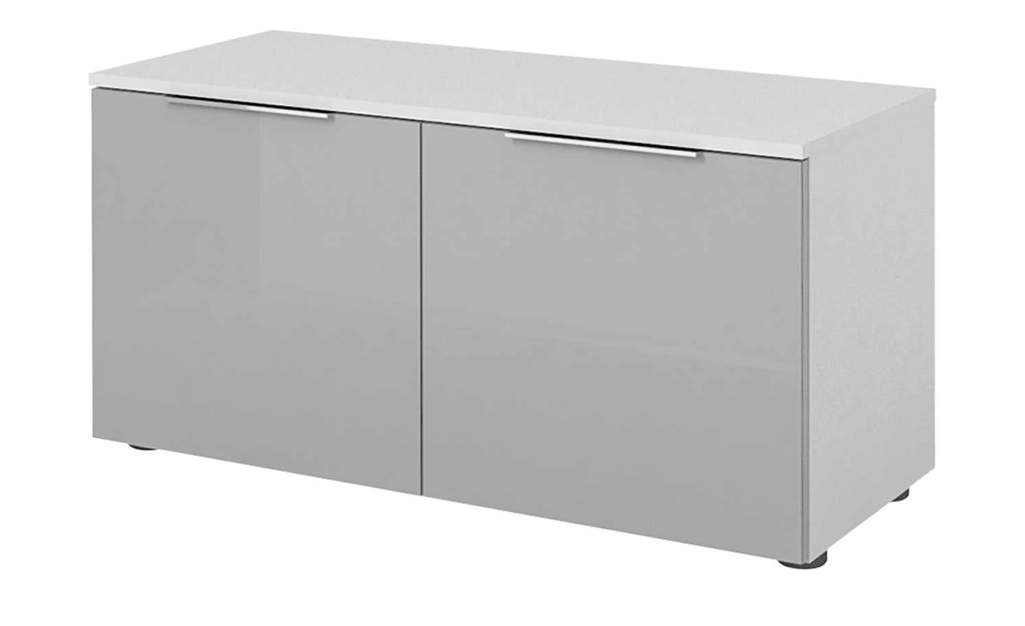 Garderobenbank Vitreo | Weiß / Seidengrau 90,2|cm 2 Garderobenbank Vitreo | Weiß / Seidengrau 90,2|cm – Bild 2