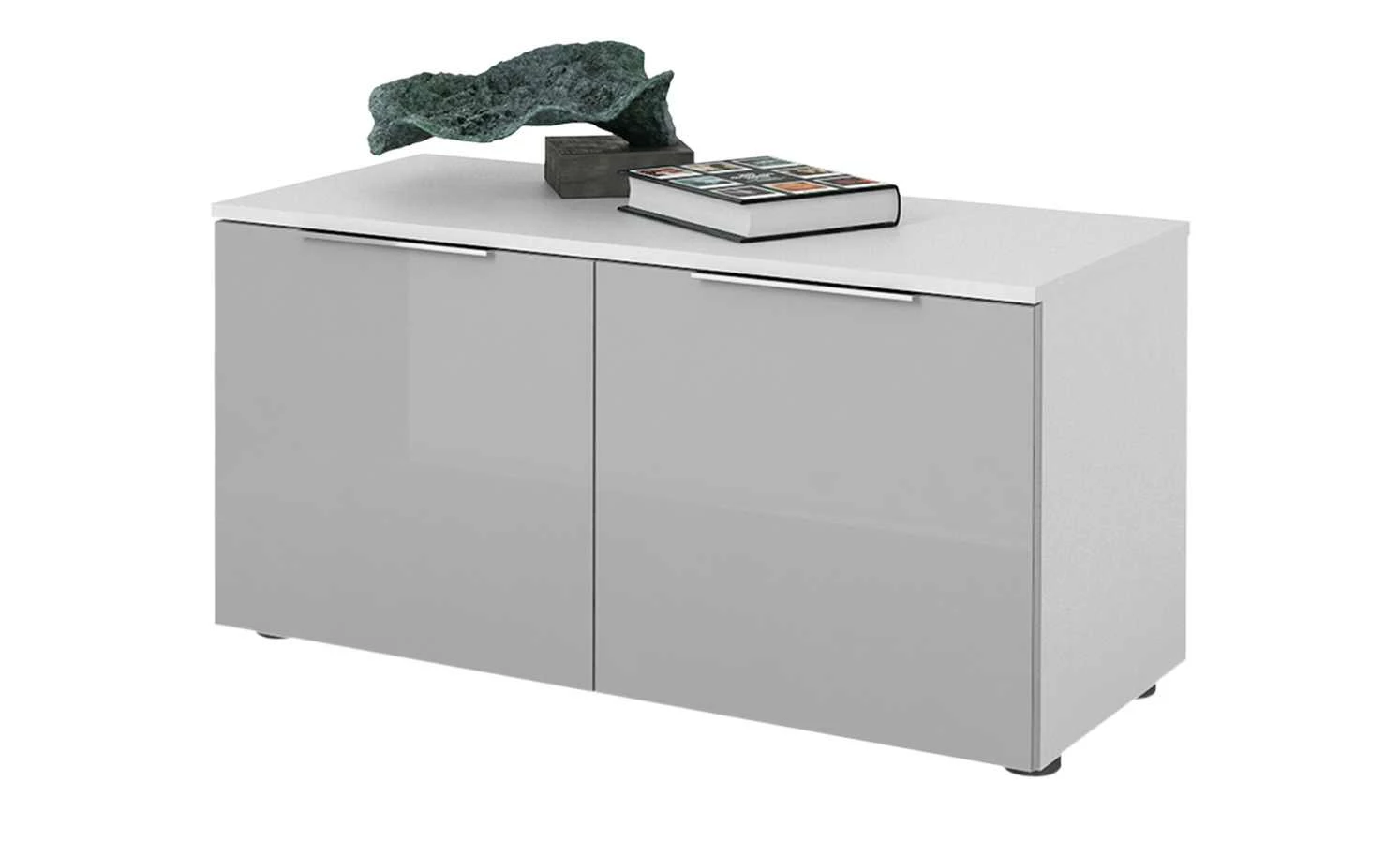 Garderobenbank Vitreo | Weiß / Seidengrau 90,2|cm 7 Garderobenbank Vitreo | Weiß / Seidengrau 90,2|cm – Bild 7