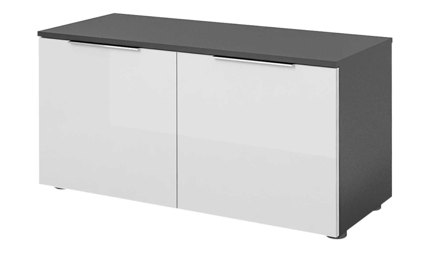 Garderobenbank Vitreo | Anthrazit / Weiß 90,2|cm 1 Garderobenbank Vitreo | Anthrazit / Weiß 90,2|cm