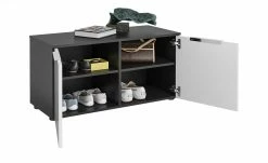 Garderobenbank Vitreo | Anthrazit / Weiß 90,2|cm 5 Garderobenbank Vitreo | Anthrazit / Weiß 90,2|cm -Bänke Verkaufsladen 12360710 3 201911132244