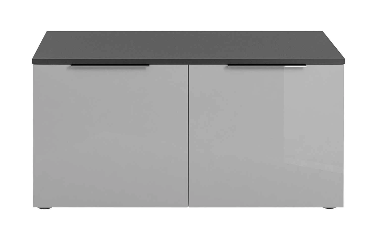 Garderobenbank Vitreo | Anthrazit / Seidengrau 90,2|cm 2 Garderobenbank Vitreo | Anthrazit / Seidengrau 90,2|cm – Bild 2