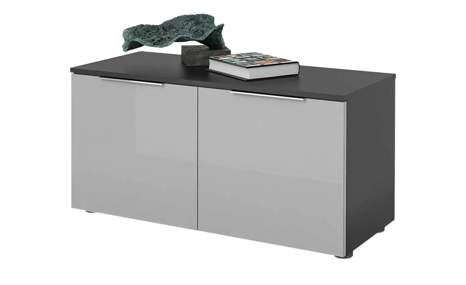 Garderobenbank Vitreo | Anthrazit / Seidengrau 90,2|cm 4 Garderobenbank Vitreo | Anthrazit / Seidengrau 90,2|cm – Bild 4