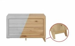 smart Garderobenbank Oslo | Wildeiche (Nachbildung) / Wildeiche