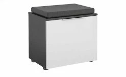 Garderobenbank Vitreo | Anthrazit / Weiß 52,6|cm -Bänke Verkaufsladen 12361163 4 202001212236