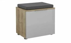 Garderobenbank Vitreo | Riviera Eiche (Nachbildung) / Seidengrau 52,6|cm -Bänke Verkaufsladen 12361164 4 202001212236