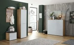 Garderobenbank Vitreo | Riviera Eiche (Nachbildung) / Seidengrau 52,6|cm