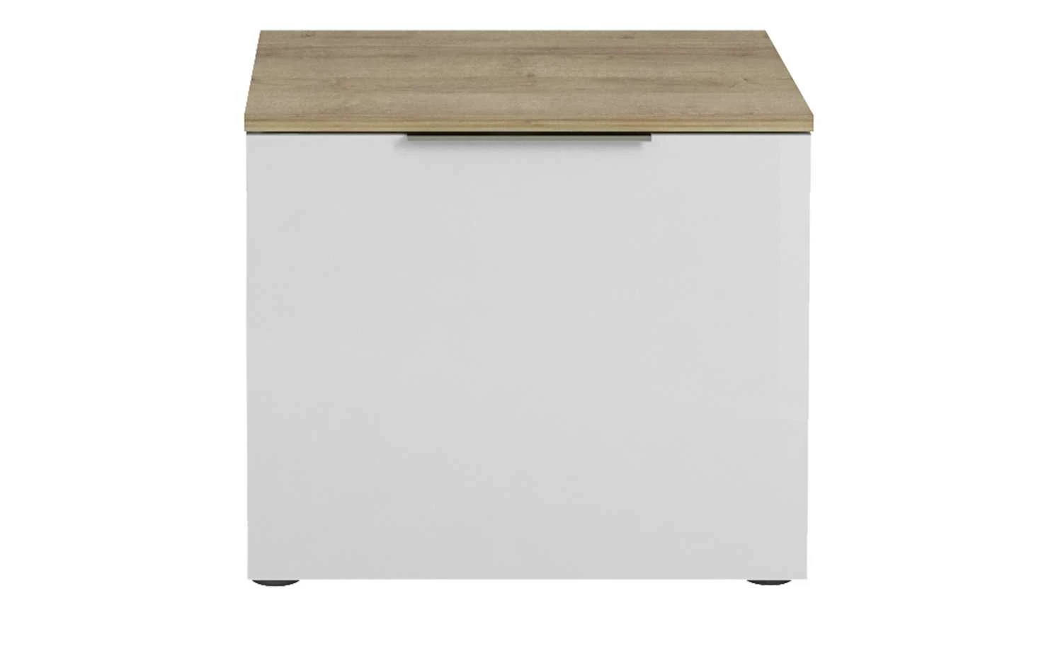 Garderobenbank Vitreo | Riviera Eiche (Nachbildung) / Weiß 52,6|cm 2 Garderobenbank Vitreo | Riviera Eiche (Nachbildung) / Weiß 52,6|cm – Bild 2