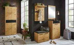 Woodford Garderobenbank Lina | Schwarz (matt)