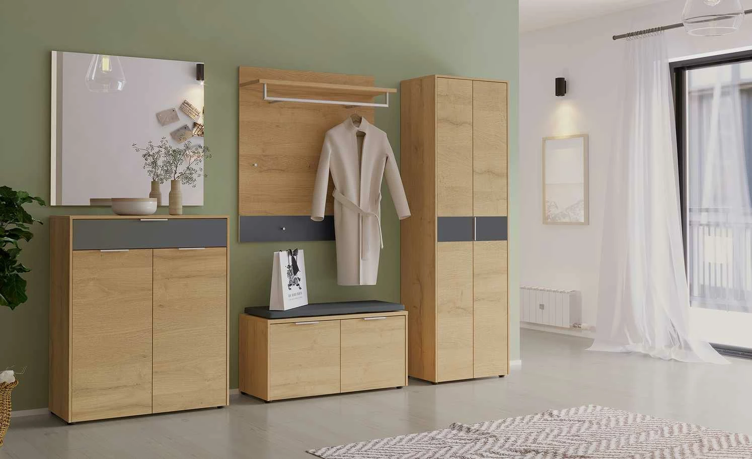 uno Garderobenbank Milo 1 uno Garderobenbank Milo