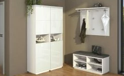 Garderobenbank Asola | Weiß