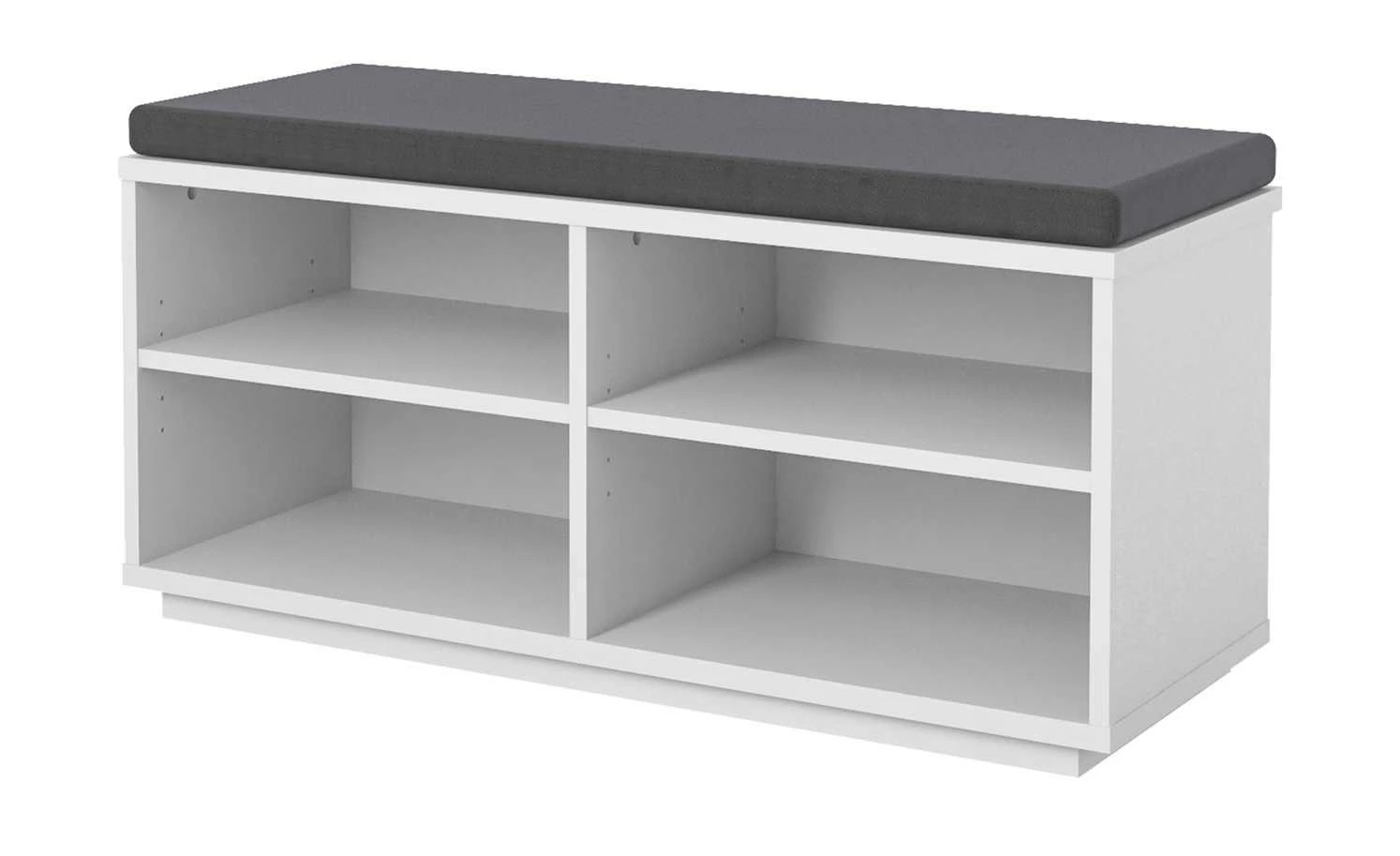 Garderobenbank Asola | Weiß 2 Garderobenbank Asola | Weiß – Bild 2