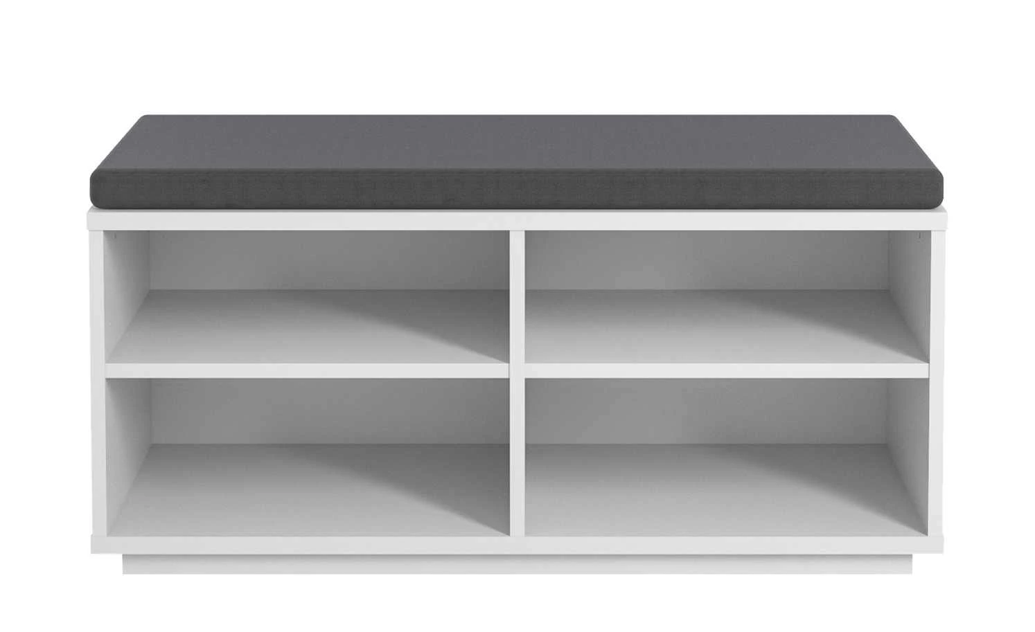 Garderobenbank Asola | Weiß 4 Garderobenbank Asola | Weiß – Bild 4