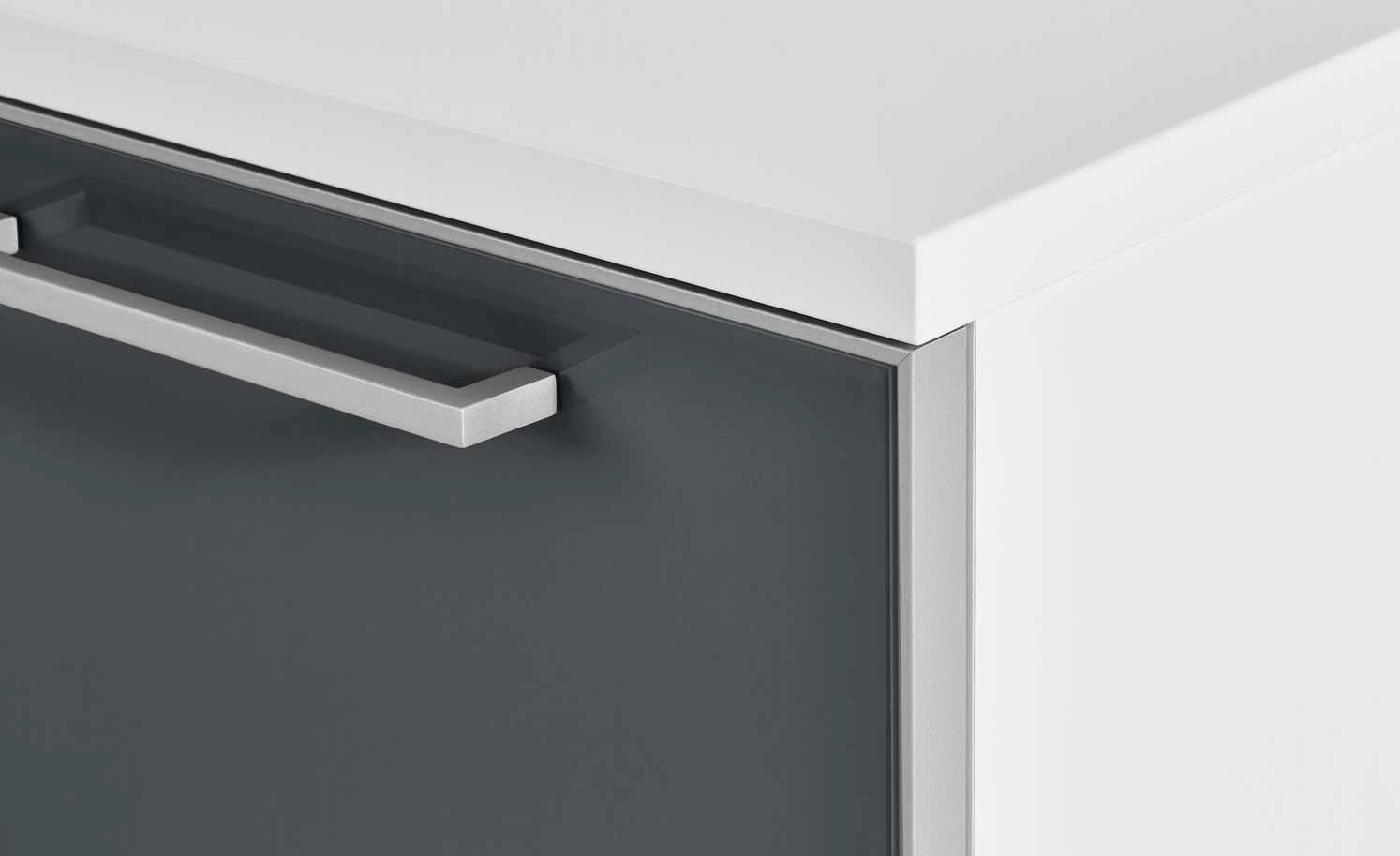 Garderobenbank Duna | Weiß / Anthrazit 5 Garderobenbank Duna | Weiß / Anthrazit – Bild 5