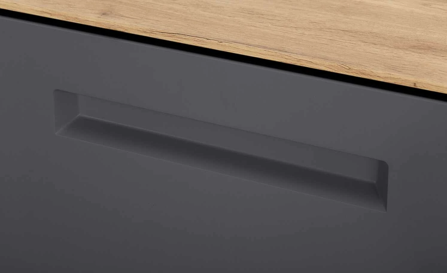 Wohnwert Garderobenbank Azzura | Anthrazit / Eiche (Nachbildung) 4 Wohnwert Garderobenbank Azzura | Anthrazit / Eiche (Nachbildung) – Bild 4