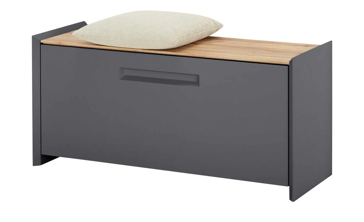 Wohnwert Garderobenbank Azzura | Anthrazit / Eiche (Nachbildung) 8 Wohnwert Garderobenbank Azzura | Anthrazit / Eiche (Nachbildung) – Bild 8