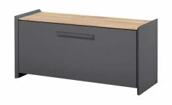 Wohnwert Garderobenbank Azzura | Anthrazit / Eiche (Nachbildung)