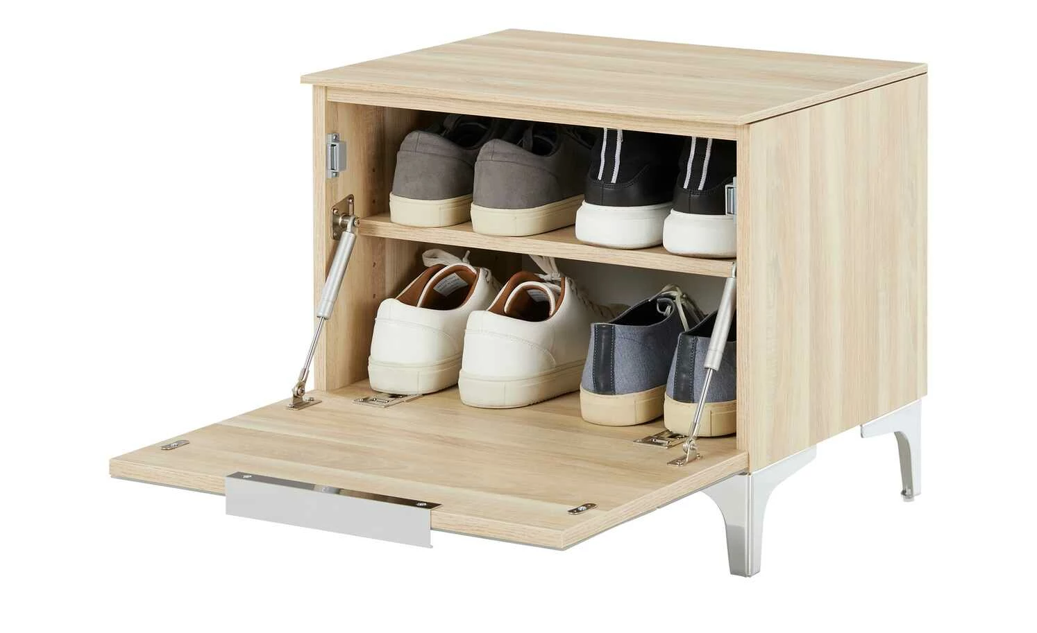 Garderobenbank Moniga | Eiche (Nachbildung) / Glas (Walnussbraun) 49,9|cm 3 Garderobenbank Moniga | Eiche (Nachbildung) / Glas (Walnussbraun) 49,9|cm – Bild 3