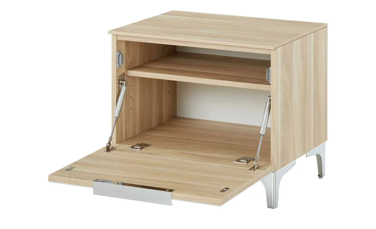 Garderobenbank Moniga | Eiche (Nachbildung) / Glas (Weiß) 49,9|cm 4 Garderobenbank Moniga | Eiche (Nachbildung) / Glas (Weiß) 49,9|cm – Bild 4