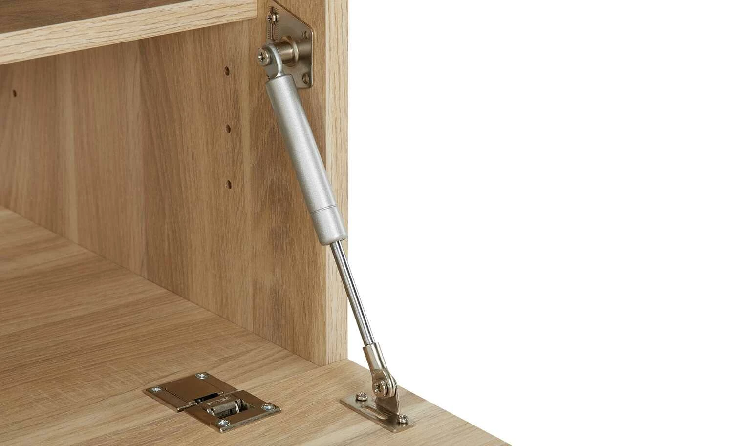 Garderobenbank Moniga | Eiche (Nachbildung) / Glas (Weiß) 49,9|cm 7 Garderobenbank Moniga | Eiche (Nachbildung) / Glas (Weiß) 49,9|cm – Bild 7