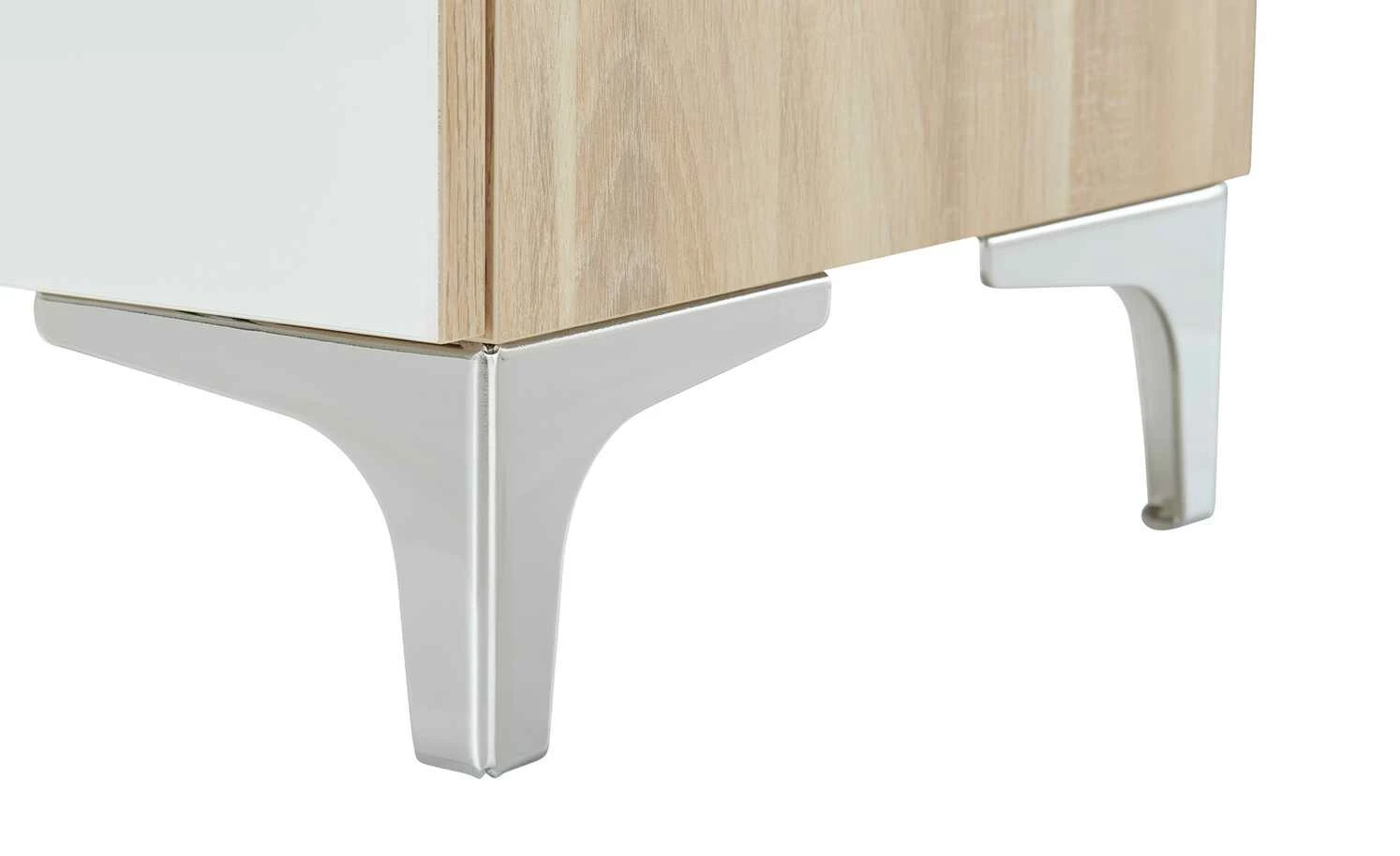 Garderobenbank Moniga | Eiche (Nachbildung) / Glas (Weiß) 49,9|cm 8 Garderobenbank Moniga | Eiche (Nachbildung) / Glas (Weiß) 49,9|cm – Bild 8