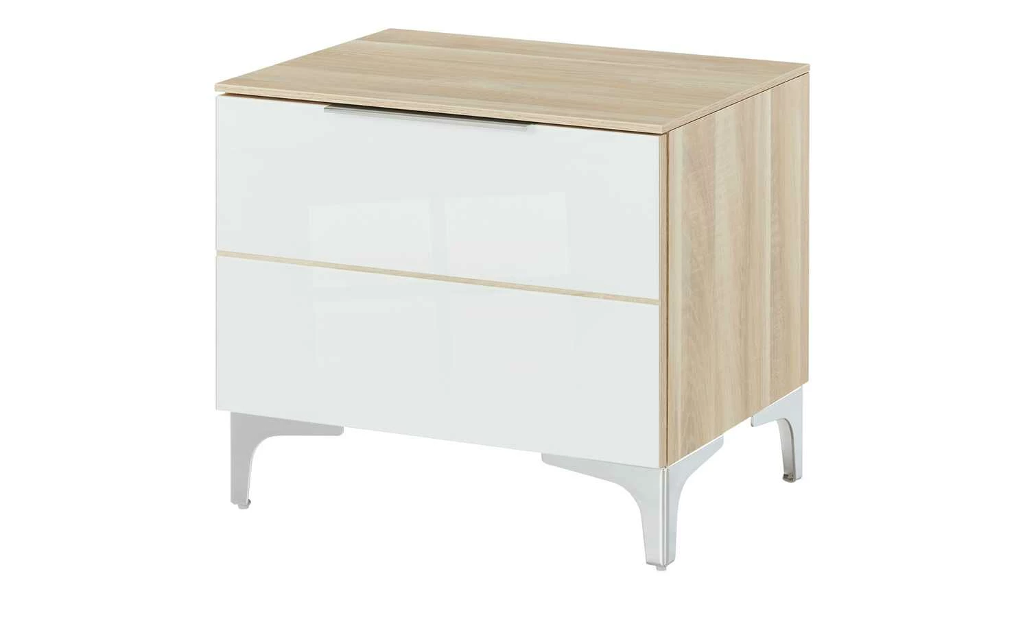 Garderobenbank Moniga | Eiche (Nachbildung) / Glas (Weiß) 49,9|cm 1 Garderobenbank Moniga | Eiche (Nachbildung) / Glas (Weiß) 49,9|cm