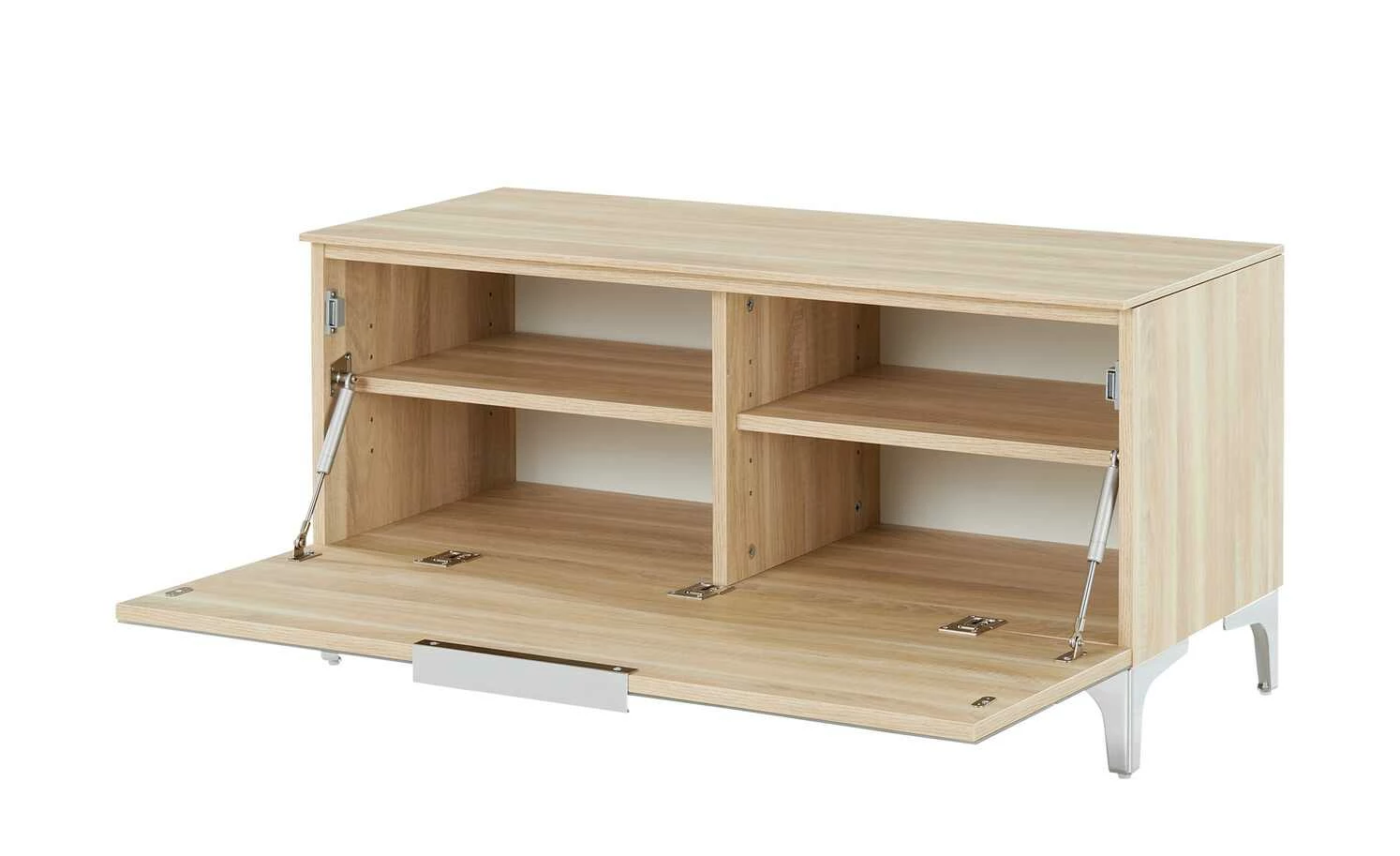 Garderobenbank Moniga | Eiche (Nachbildung) / Glas (Walnussbraun) 89,9|cm 2 Garderobenbank Moniga | Eiche (Nachbildung) / Glas (Walnussbraun) 89,9|cm – Bild 2