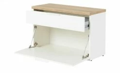 Garderobenbank Mundi | Weiß / Riviera Eiche (Nachbildung) -Bänke Verkaufsladen 12363716 7 202207011247