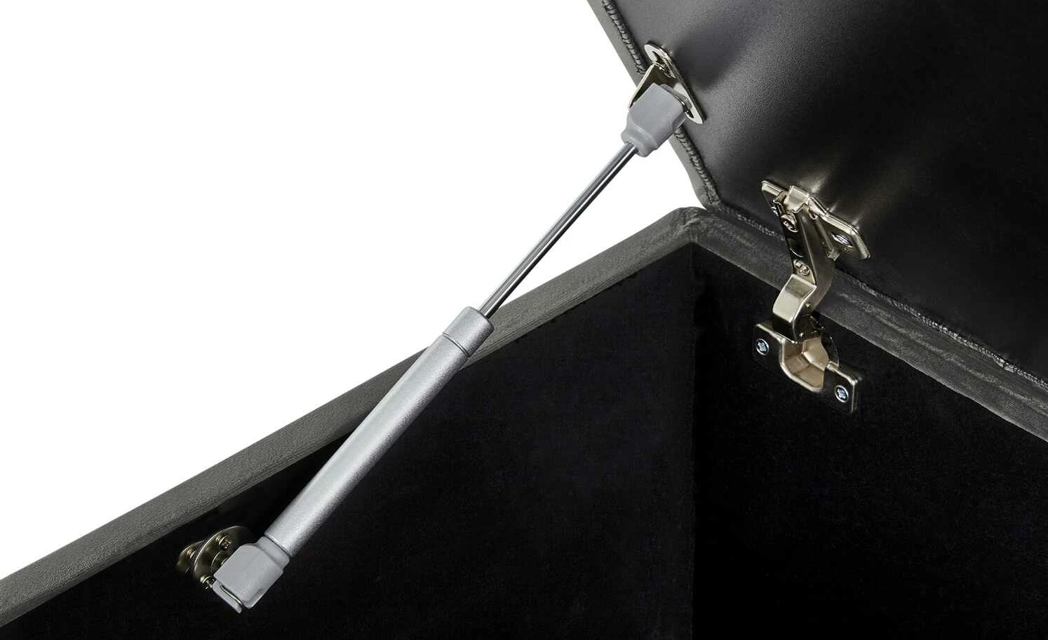 Boxi Bettbank mit Stauraum Boxi | Dunkelgrau / Samt ohne Keder 2 Boxi Bettbank mit Stauraum Boxi | Dunkelgrau / Samt ohne Keder – Bild 2