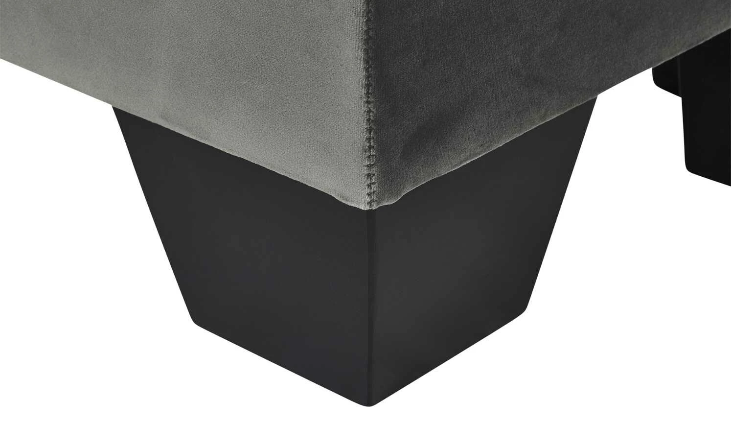 Boxi Bettbank mit Stauraum Boxi | Dunkelgrau / Samt ohne Keder 4 Boxi Bettbank mit Stauraum Boxi | Dunkelgrau / Samt ohne Keder – Bild 4