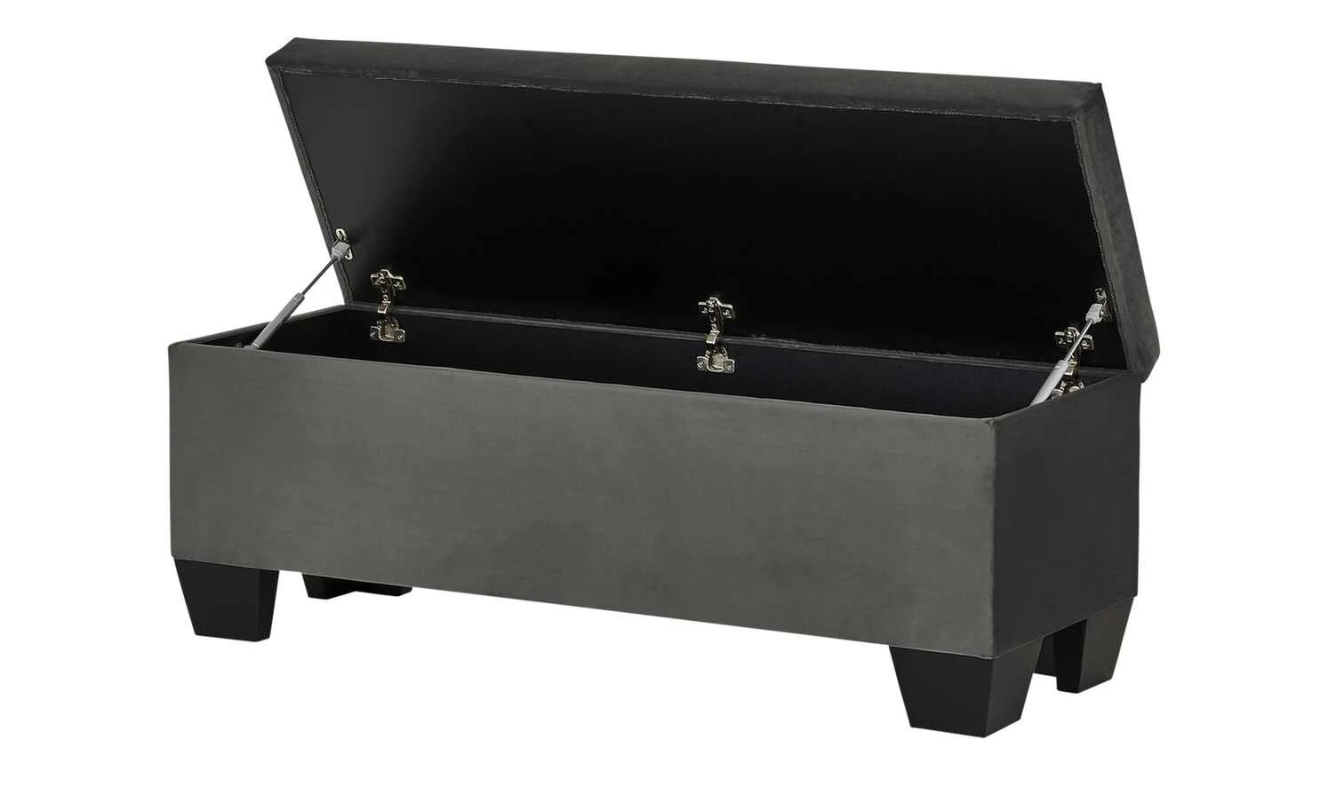 Boxi Bettbank mit Stauraum Boxi | Dunkelgrau / Samt ohne Keder 6 Boxi Bettbank mit Stauraum Boxi | Dunkelgrau / Samt ohne Keder – Bild 6