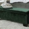 Boxi Bettbank mit Stauraum Boxi | Smaragdgrün / Samt mit Keder