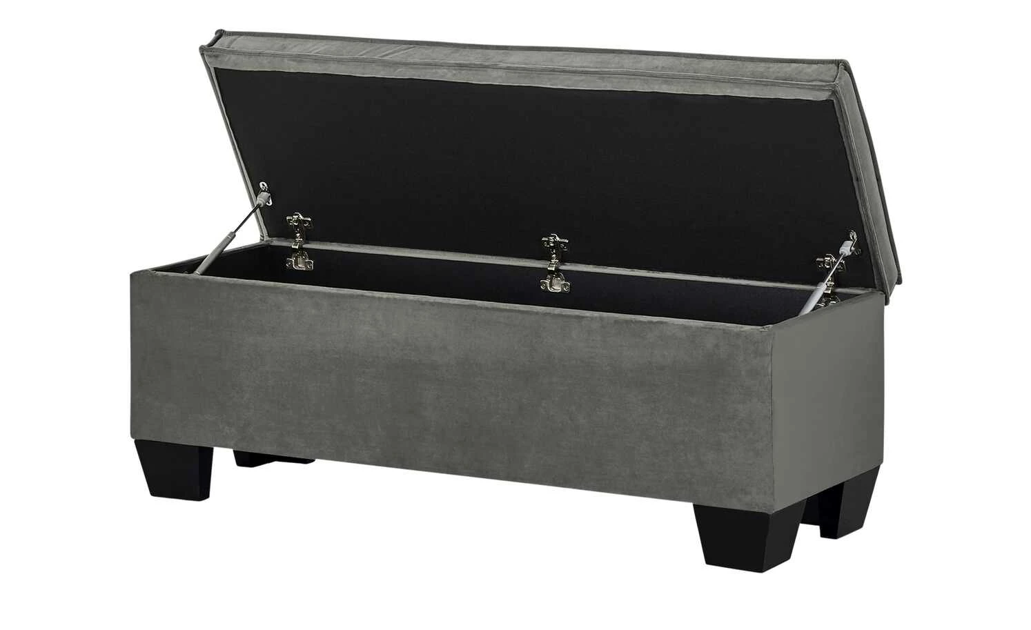Boxi Bettbank mit Stauraum Boxi | Dunkelgrau / Samt mit Keder 5 Boxi Bettbank mit Stauraum Boxi | Dunkelgrau / Samt mit Keder – Bild 5