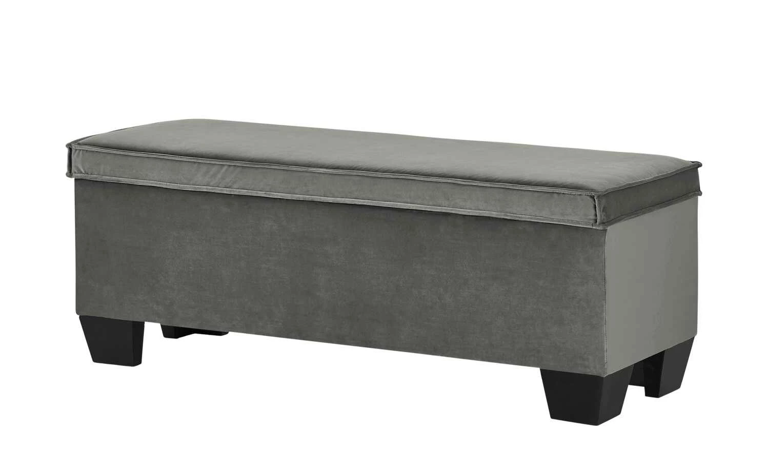 Boxi Bettbank mit Stauraum Boxi | Dunkelgrau / Samt mit Keder 3 Boxi Bettbank mit Stauraum Boxi | Dunkelgrau / Samt mit Keder – Bild 3