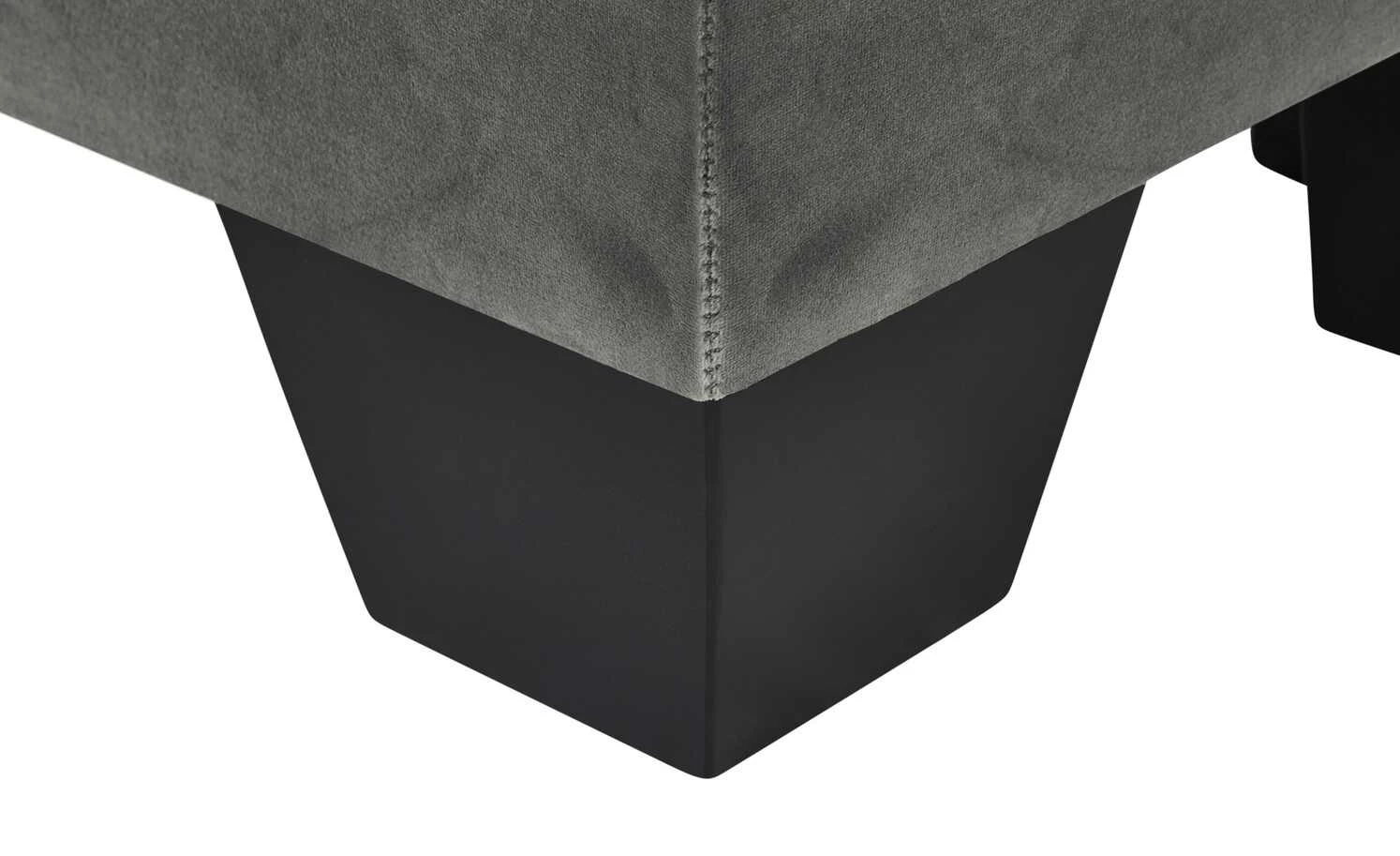 Boxi Bettbank mit Stauraum Boxi | Dunkelgrau / Samt mit Keder 7 Boxi Bettbank mit Stauraum Boxi | Dunkelgrau / Samt mit Keder – Bild 7