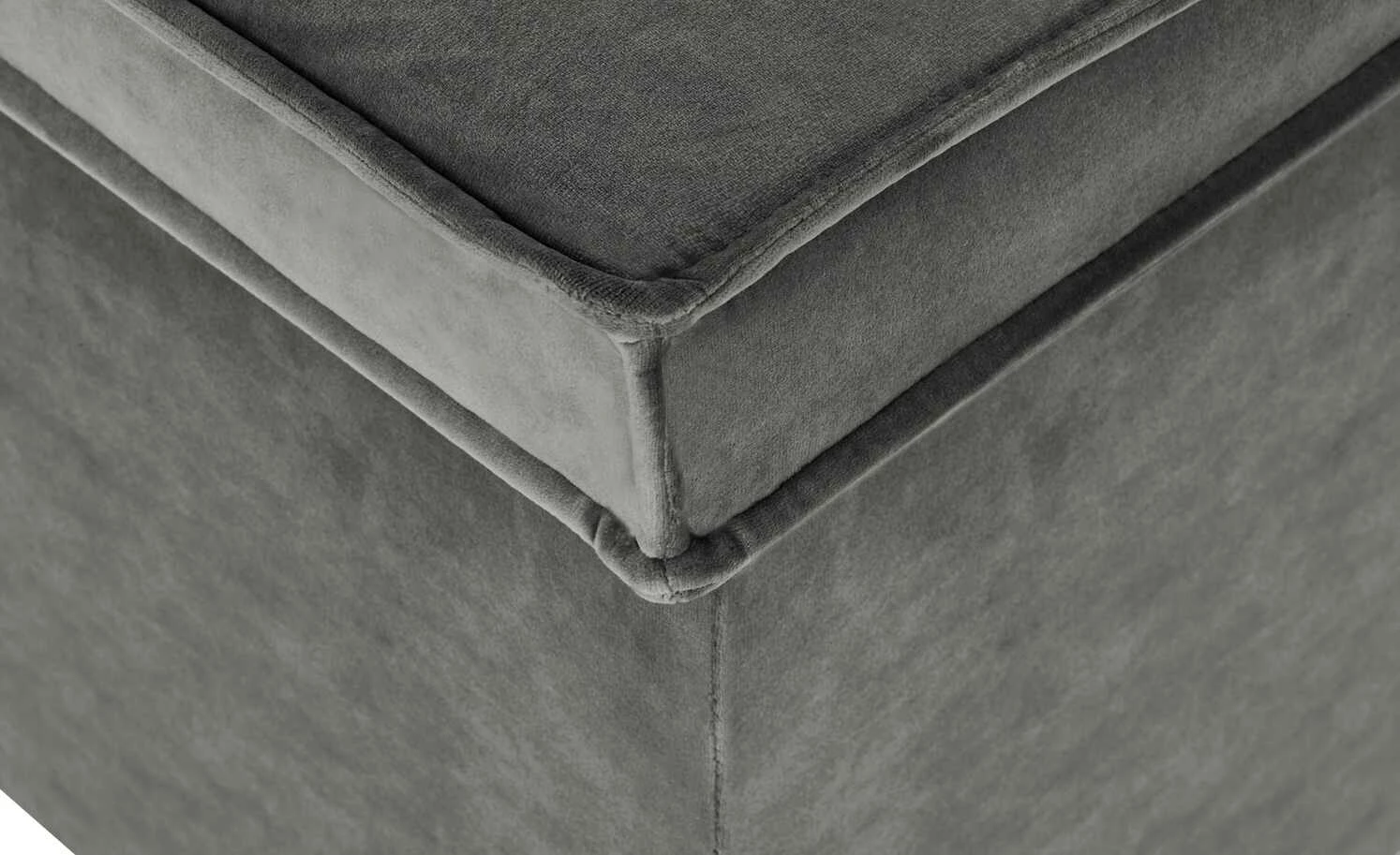 Boxi Bettbank mit Stauraum Boxi | Dunkelgrau / Samt mit Keder 8 Boxi Bettbank mit Stauraum Boxi | Dunkelgrau / Samt mit Keder – Bild 8