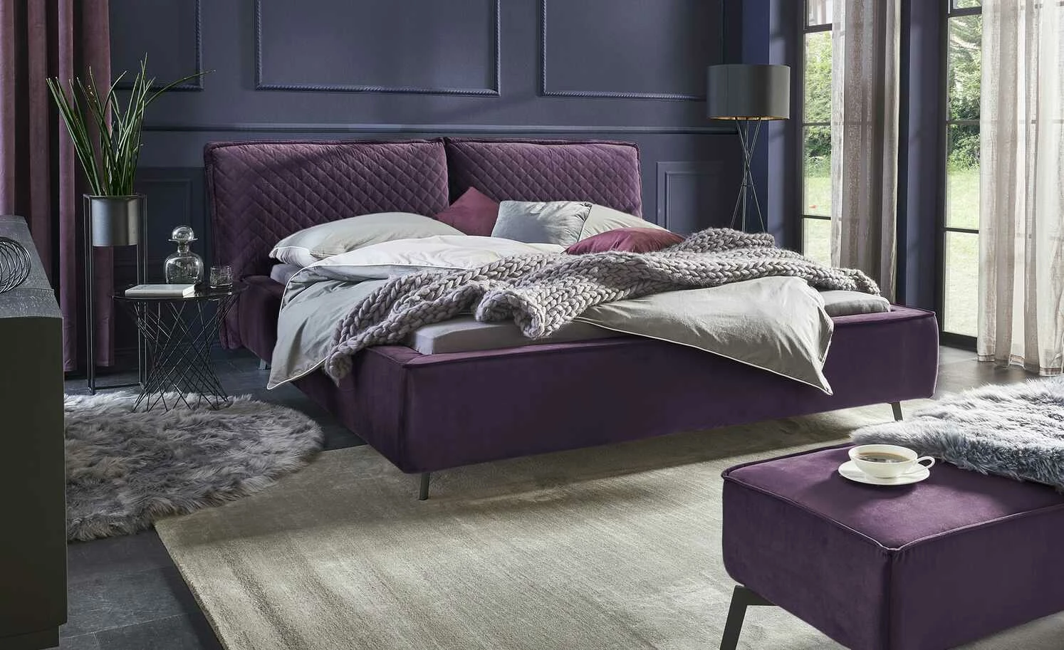pop Bettbank Sunset | Dunkelviolett 1 pop Bettbank Sunset | Dunkelviolett
