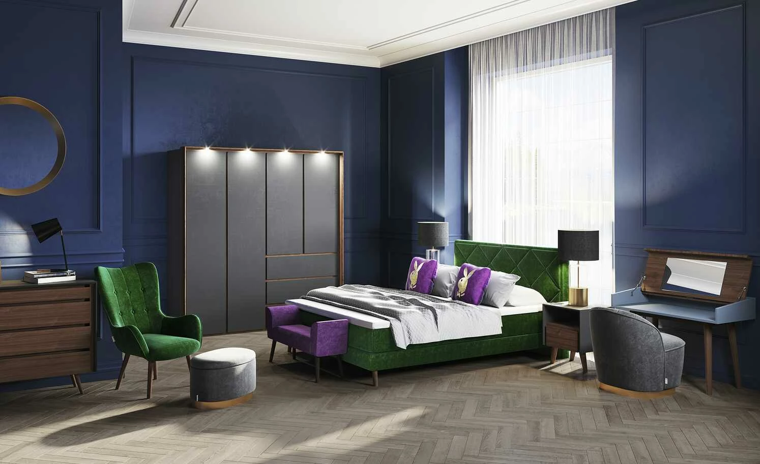 Playboy Bettbank Tiffany | Lila 2 Playboy Bettbank Tiffany | Lila – Bild 2