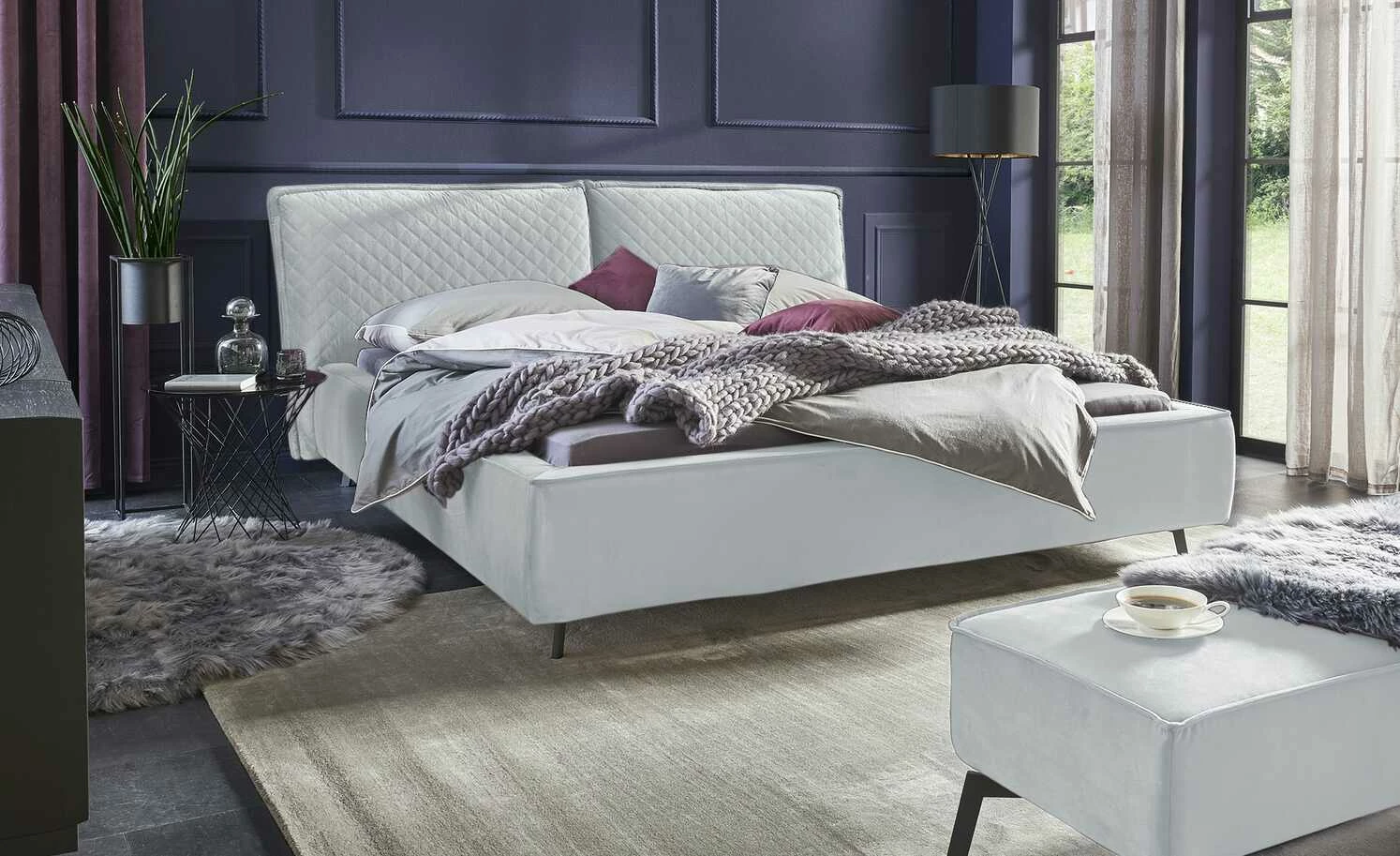 pop Bettbank Sunset | Silbergrau 1 pop Bettbank Sunset | Silbergrau