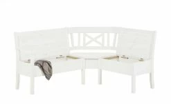 maison bleue Truheneckbank massiv Florian | Weiß ca. 171 x 148 cm -Bänke Verkaufsladen 13300242 2 202108131411