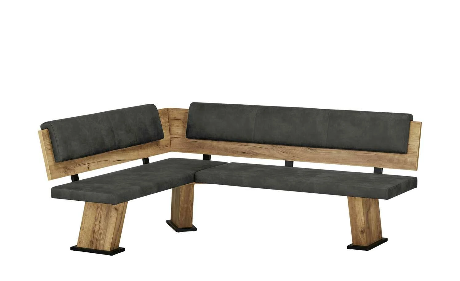 uno Polster-Eckbank Mona | Anthrazit rechts 155|cm 2 uno Polster-Eckbank Mona | Anthrazit rechts 155|cm – Bild 2