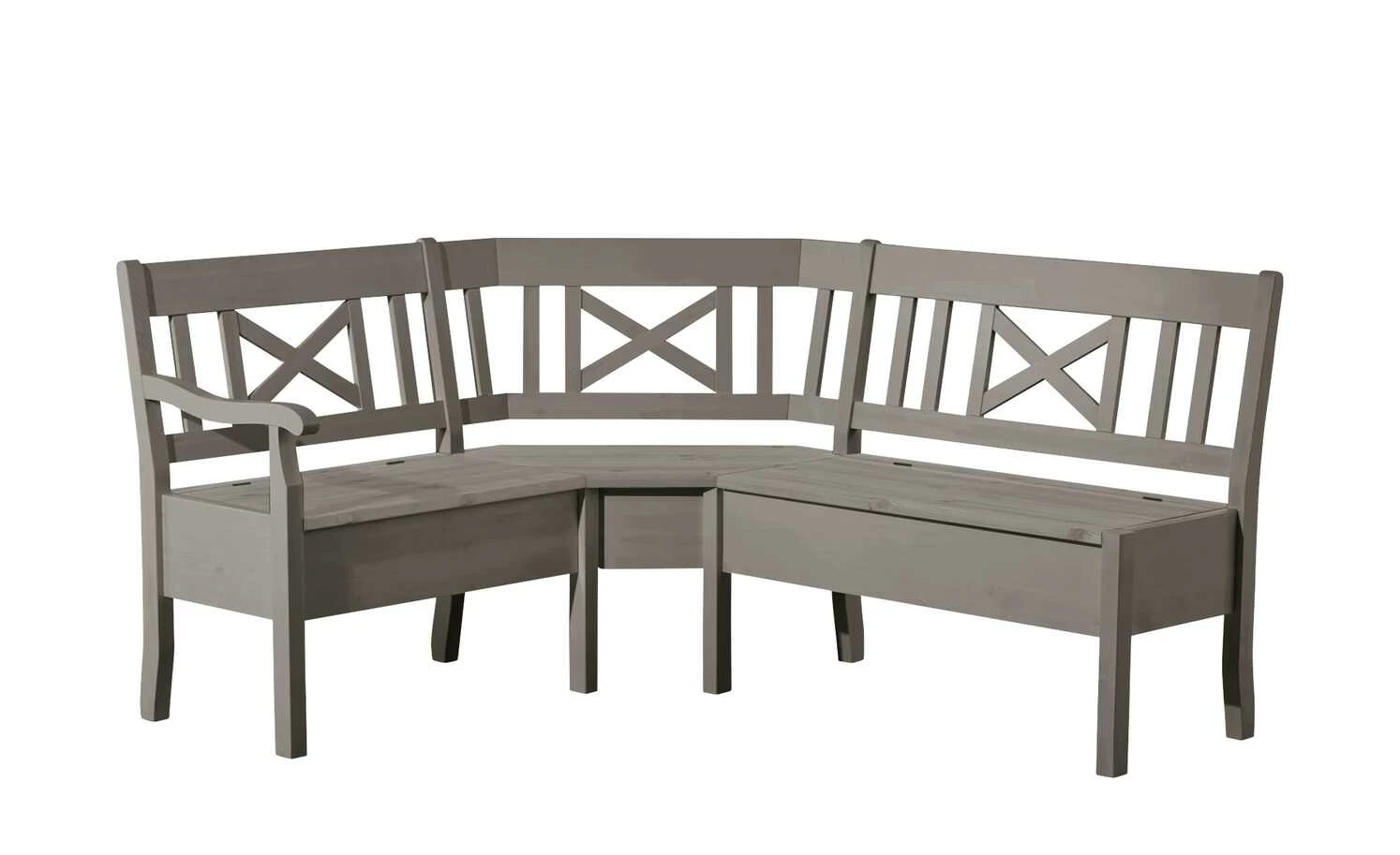 maison bleue Truheneckbank massiv Florian | Grau ca. 148 x 171 cm 2 maison bleue Truheneckbank massiv Florian | Grau ca. 148 x 171 cm – Bild 2