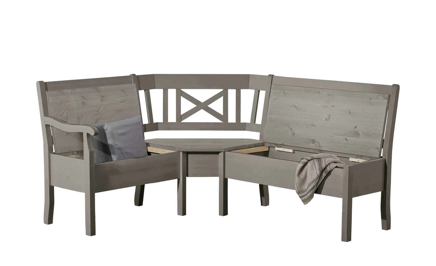 maison bleue Truheneckbank massiv Florian | Grau ca. 148 x 171 cm 4 maison bleue Truheneckbank massiv Florian | Grau ca. 148 x 171 cm – Bild 4