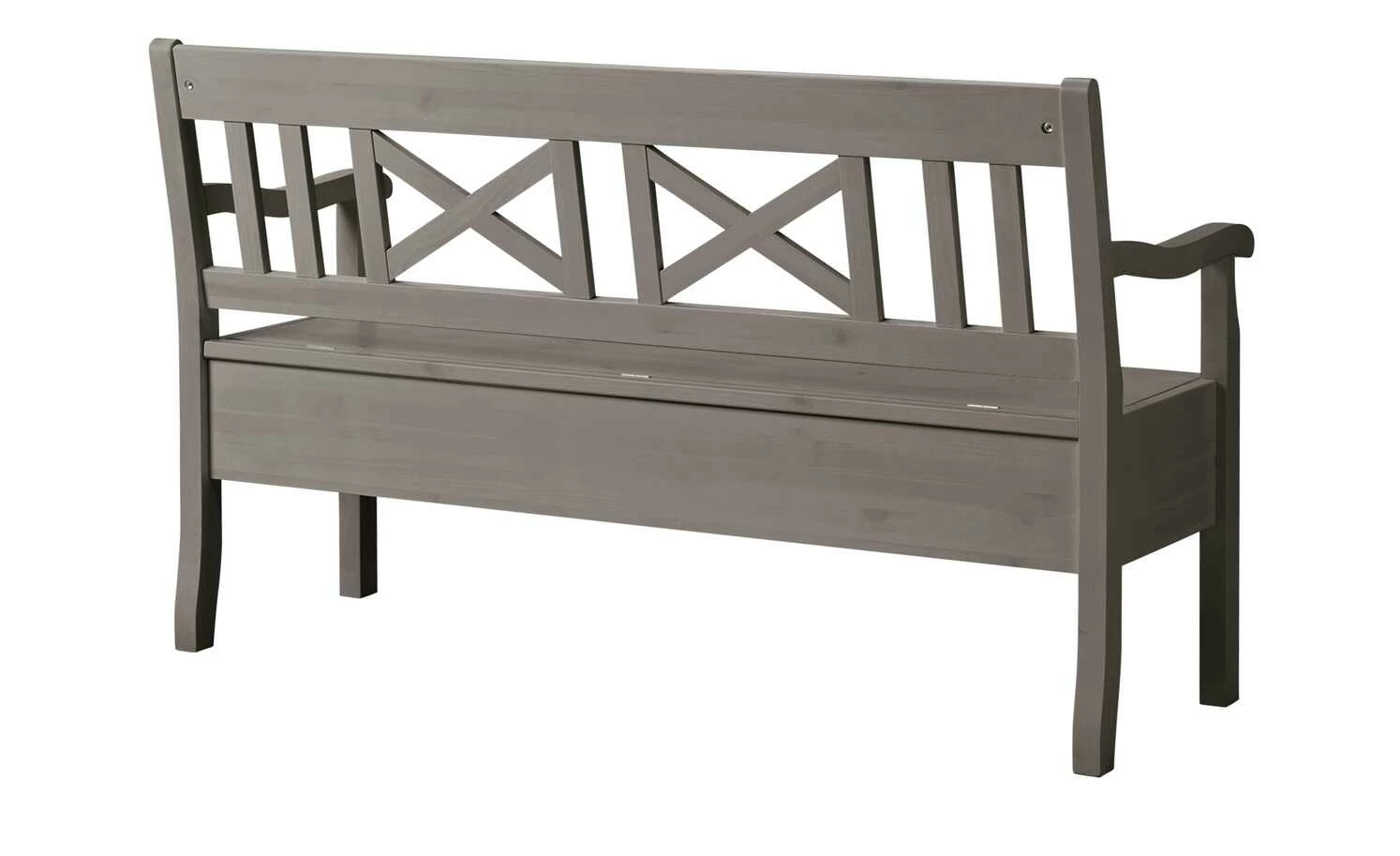 maison bleue Sitzbank mit Stauraum massiv Florian | Grau 5 maison bleue Sitzbank mit Stauraum massiv Florian | Grau – Bild 5