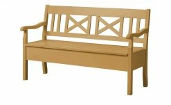 maison bleue Sitzbank mit Stauraum massiv Florian | laugenfarben