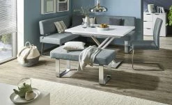 Hockerbank Canto I | Ozean (Grau-Blau)