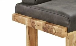 Woodford Mikrofaser Polster-Eckbank massiv Alina | Anthrazit (Grau) rechts Schenkelmaß: 205 cm -Bänke Verkaufsladen 13306441 3 201811271610