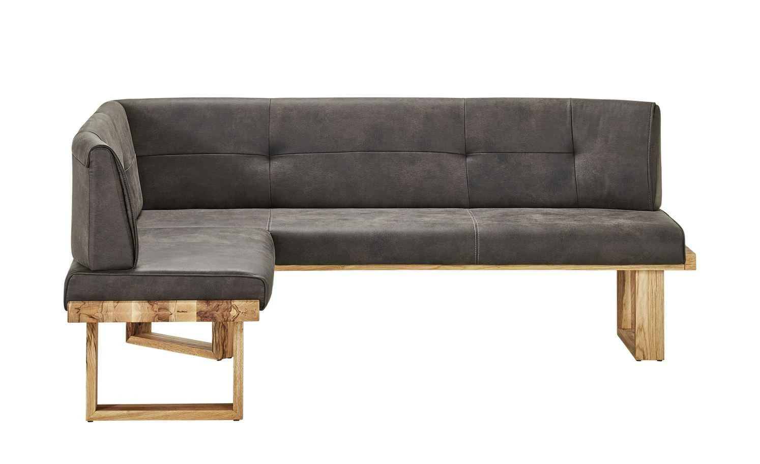 Woodford Mikrofaser Polster-Eckbank massiv Alina | Anthrazit (Grau) rechts Schenkelmaß: 225 cm 8 Woodford Mikrofaser Polster-Eckbank massiv Alina | Anthrazit (Grau) rechts Schenkelmaß: 225 cm – Bild 8