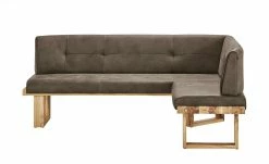 Woodford Mikrofaser Polster-Eckbank massiv Alina | Stone (Braun) links Schenkelmaß: 225 cm -Bänke Verkaufsladen 13306448 9 201811271609